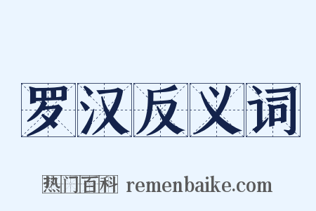 罗汉反义词是什么意思的图片